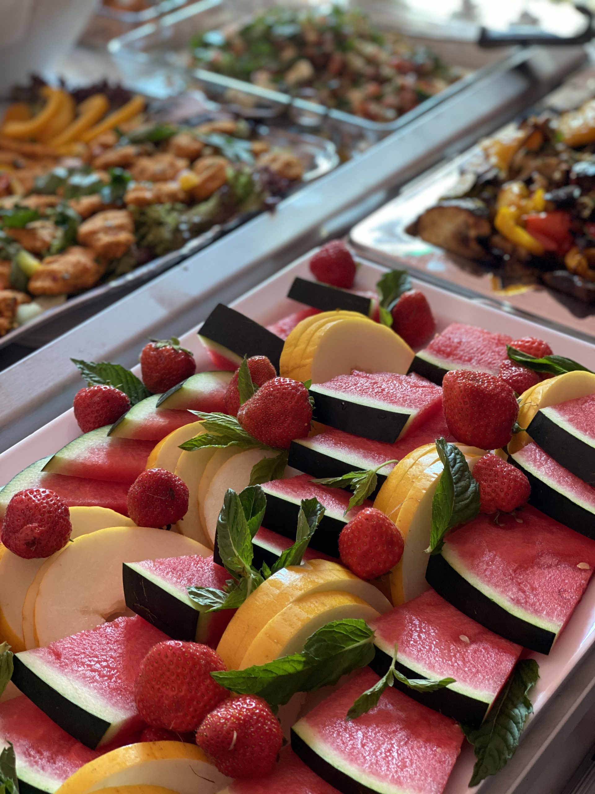 Obstbuffet zum Frühstück